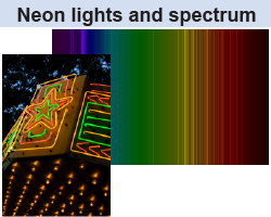 Neon lights and the spectrum of neon